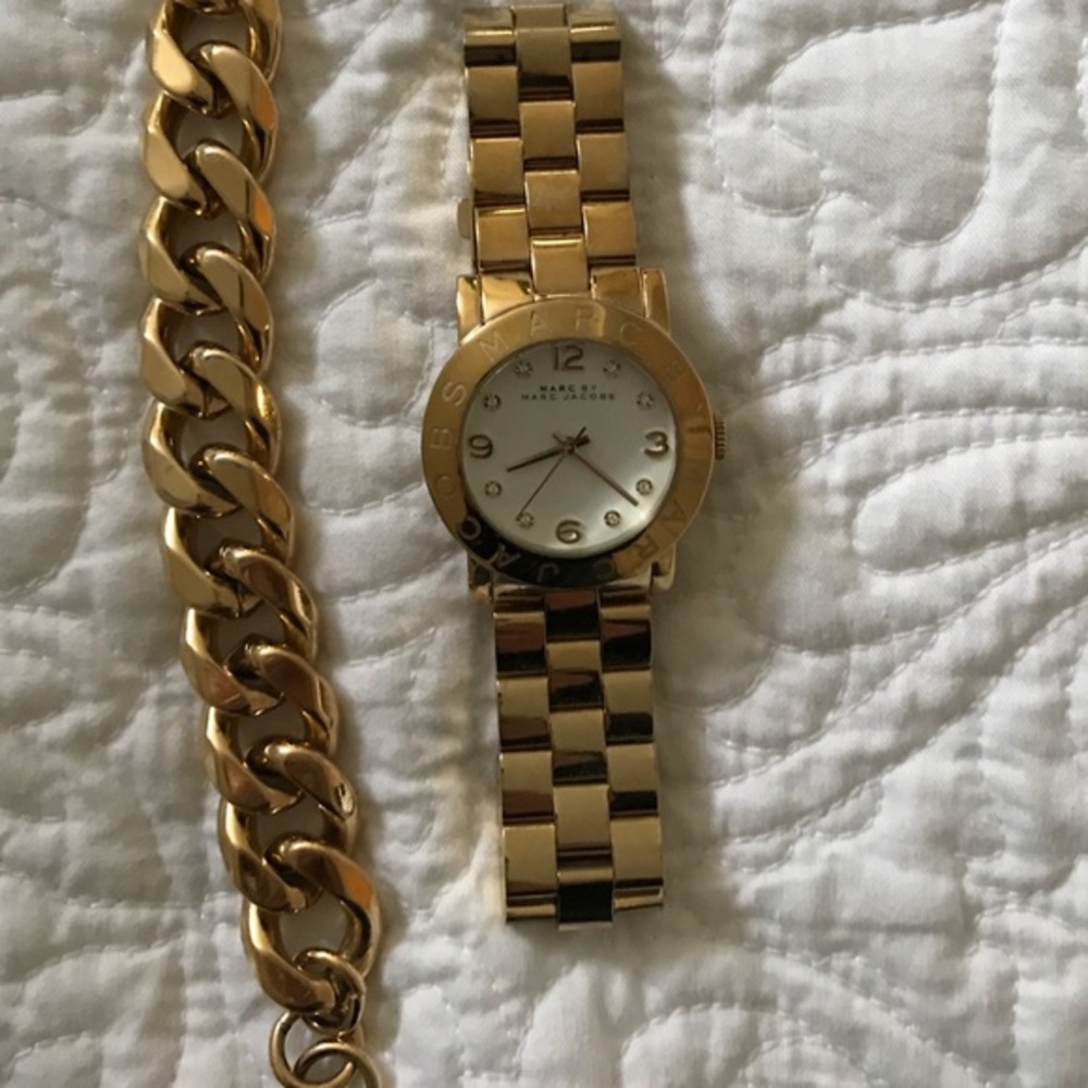 Marc by Marc Jacobs gold watch